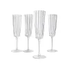 Clear Set Of 4 Champagne Glass Set