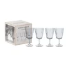 Clear Set Of 4 Red Wine Glass Set