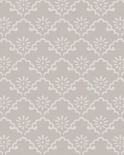 Coralie Dove Grey Wallpaper Sample