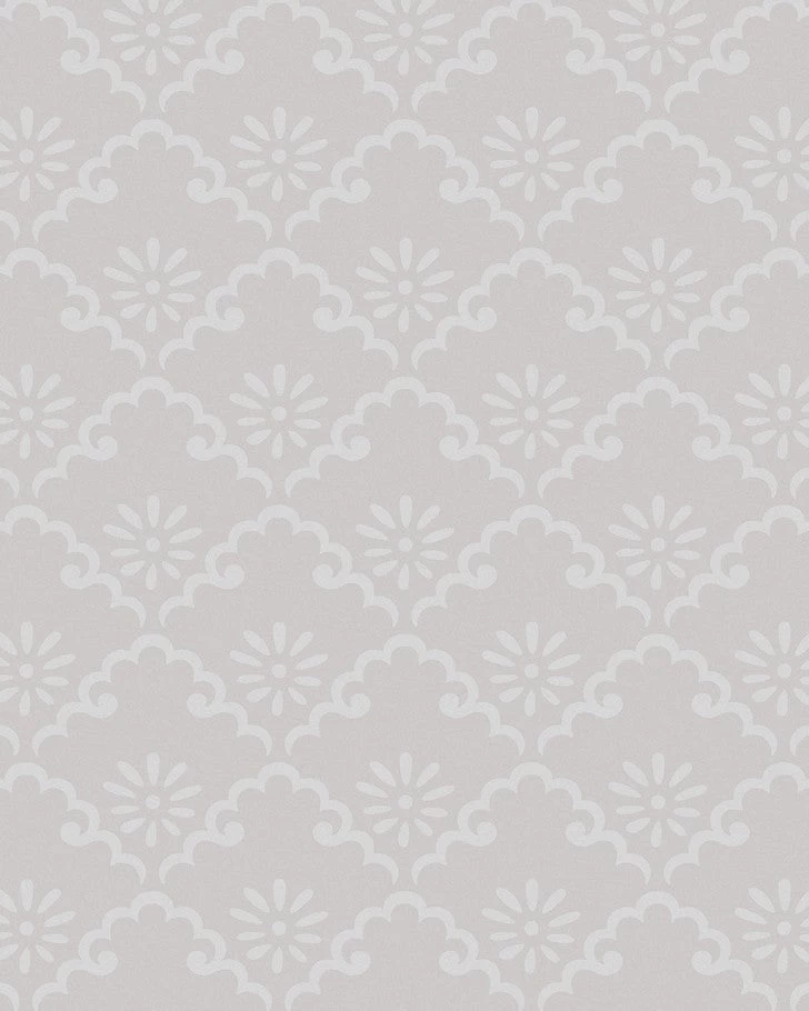 Coralie Sugared Grey Wallpaper
