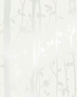 Cottonwood Pearlescent White Wallpaper