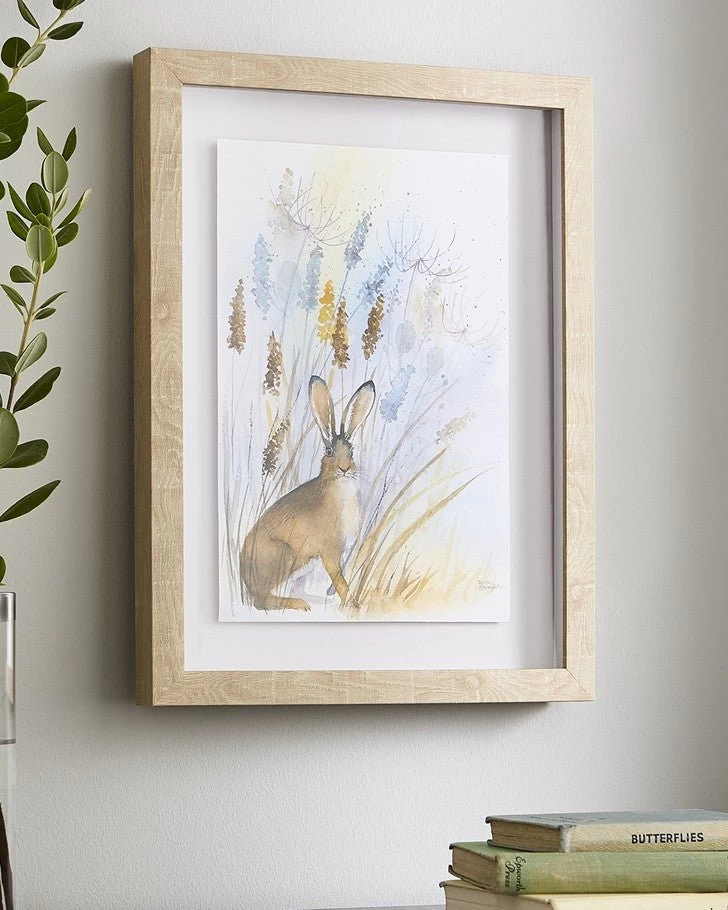 Country Hare Framed Print Wall Art - Image 2