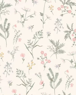 Crosswell Coral Pink Wallpaper Sample