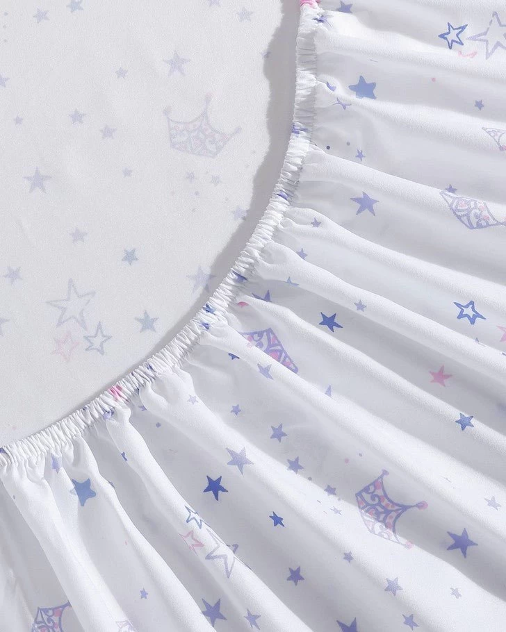 Dancing Stars Purple Microfiber Sheet Set - Image 5