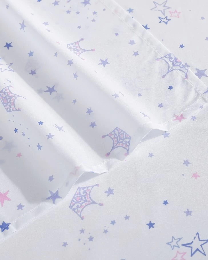 Dancing Stars Purple Microfiber Sheet Set - Image 3