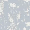 Dragonfly Garden Chalk Blue Wallpaper Sample