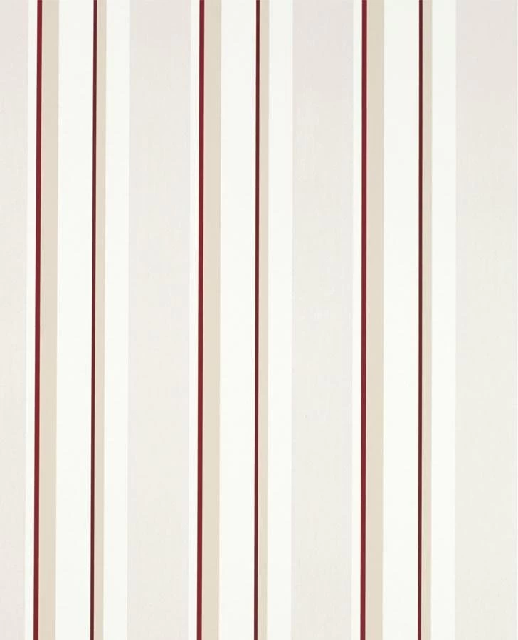 Laura Ashley Eaton Stripe Cranberry Red WallpaperSample - Image 2