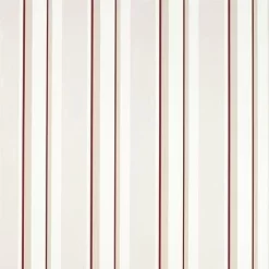 Laura Ashley Eaton Stripe Cranberry Red WallpaperSample