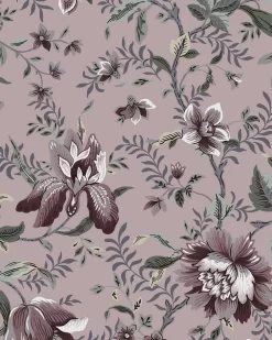 Edita’s Garden Pale Blackberry Wallpaper Sample