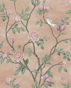 Eglantine Blush Wallpaper Sample