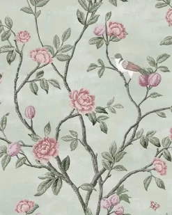 Eglantine Eau De Nil Wallpaper Sample