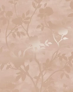 Eglantine Silhouette Blush Wallpaper