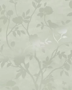Eglantine Silhouette Eau De Nil Wallpaper