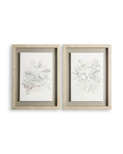Elderwood Framed Floating Canvas Wall Art Set Of 2