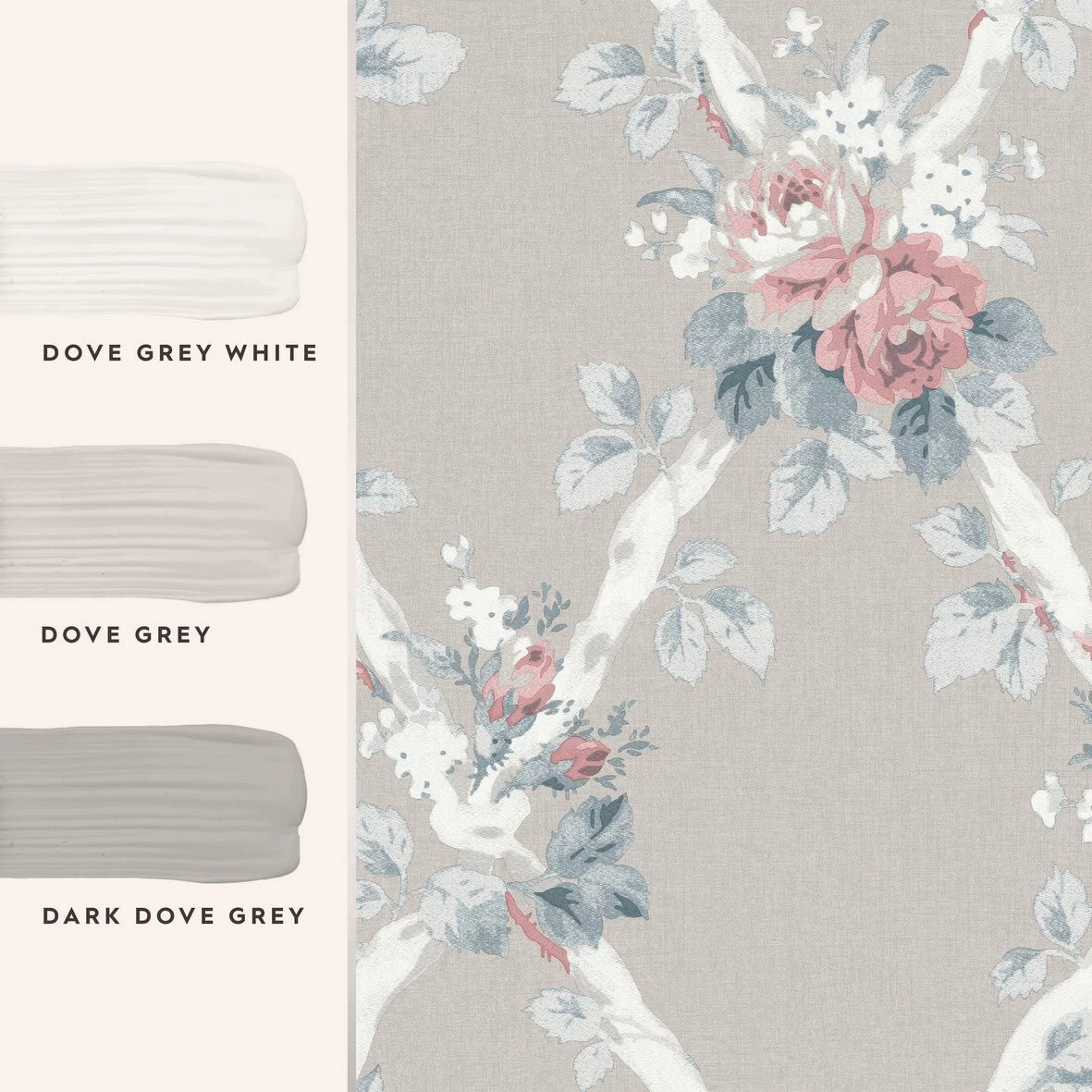 Elwyn Dove Grey Wallpaper Sample - Image 5