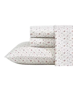 Evie Pink Floral Cotton Sateen Sheet Set