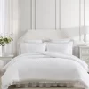 Eyelet Ruffle Microfiber White Comforter Set