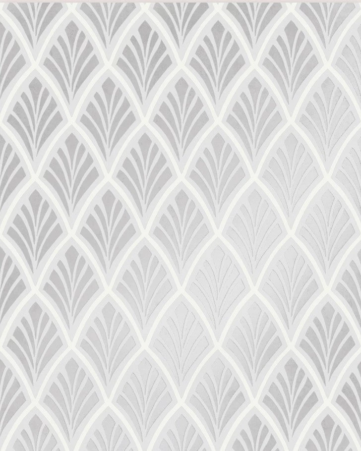 Florin Silver Wallpaper Sample