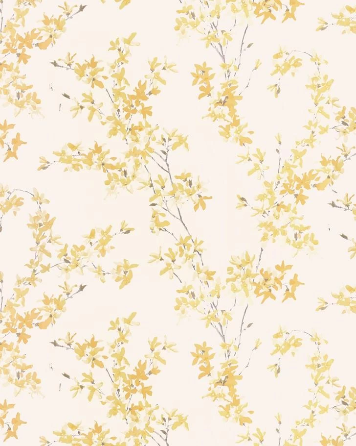 Forsythia Sunshine Wallpaper Sample