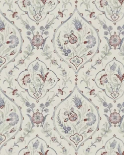 Foscot Damask Crimson Red Wallpaper