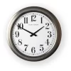 Brushed Stainless Large Wall Clock