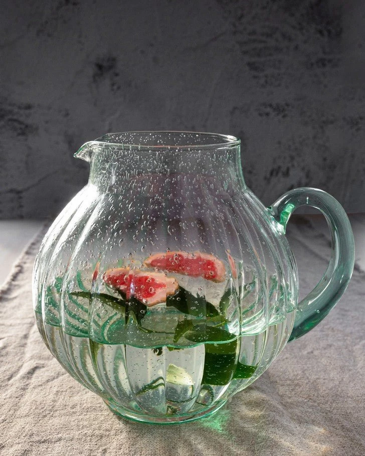 Green Glass Pitcher - Image 3