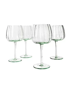Green Set Of 4 Balloon Glass Set