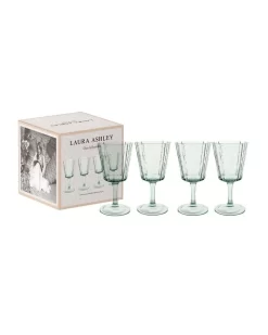 Green Set Of 4 White Wine Glass Set