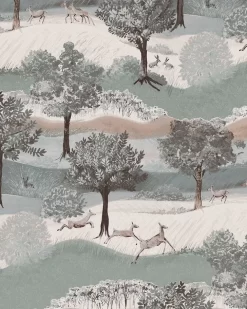 Hartingdon Jade Green Wallpaper Sample