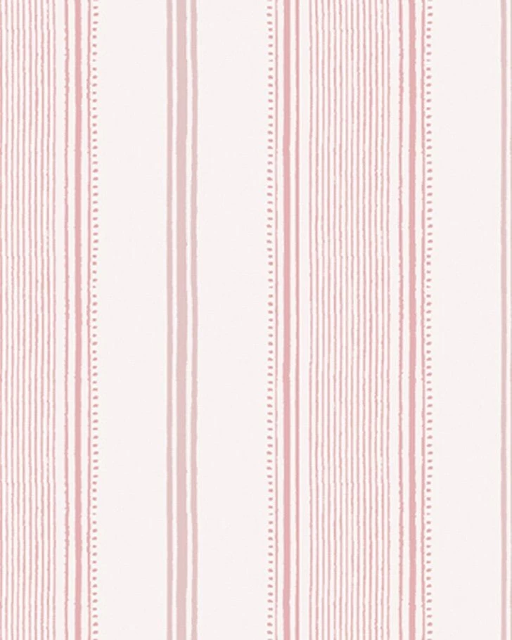 Heacham Stripe Blush Wallpaper - Image 4
