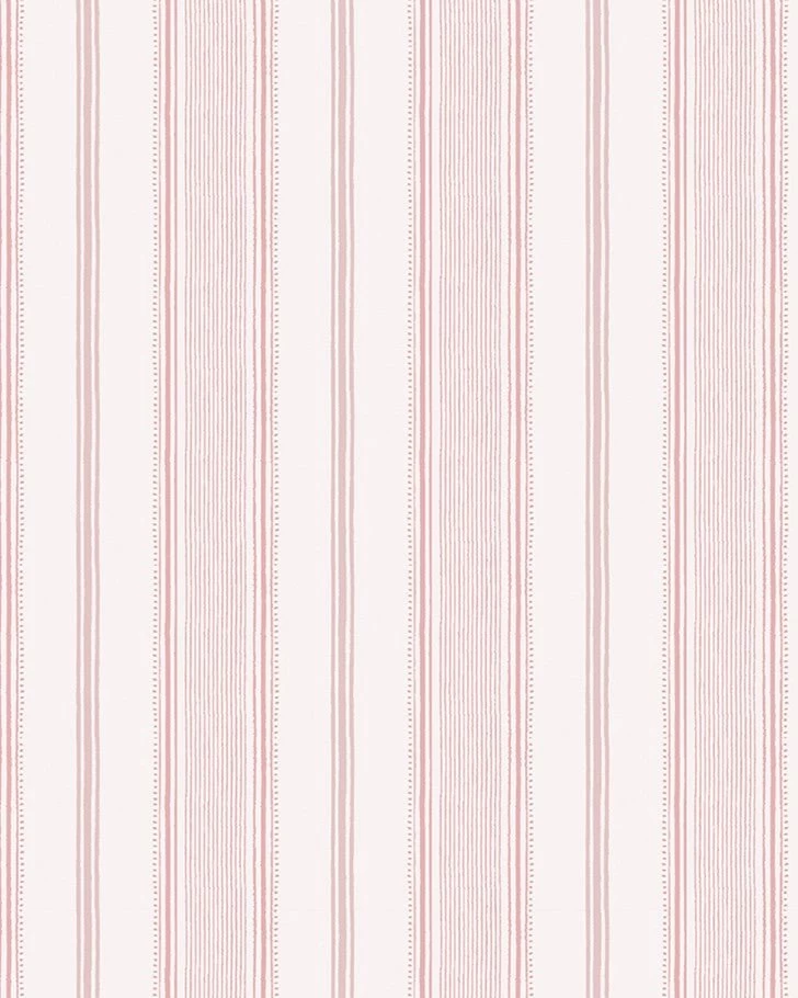 Heacham Stripe Blush Wallpaper Sample