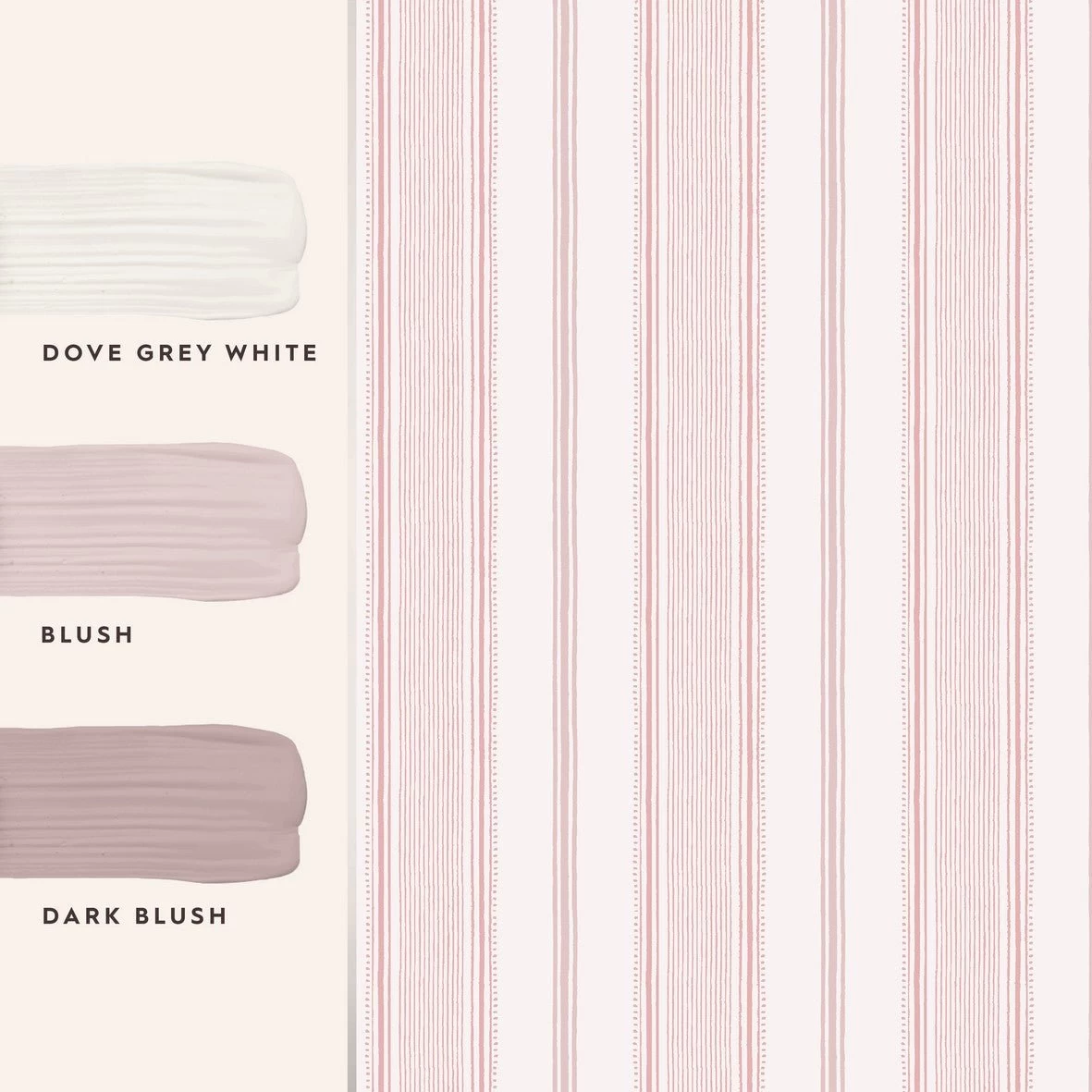 Heacham Stripe Blush Wallpaper Sample - Image 5