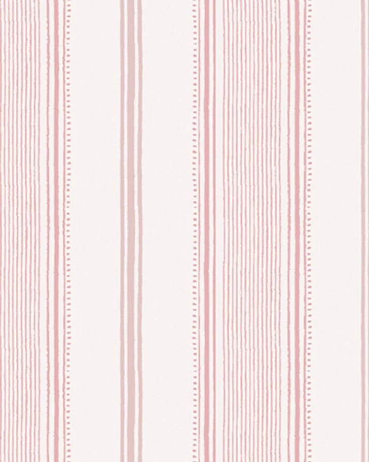 Heacham Stripe Blush Wallpaper Sample - Image 4