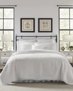 Heirloom Crochet White Quilt Set