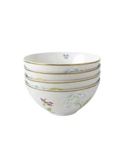 Heritage Cobblestone Pinstripe Set Of 4 Bowls