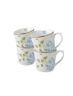 Heritage Cobblestone Pinstripe Set Of 4 Mugs (10 Oz.)