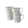 Heritage Cobblestone Pinstripe Set Of 4 Mugs (17 Oz.)