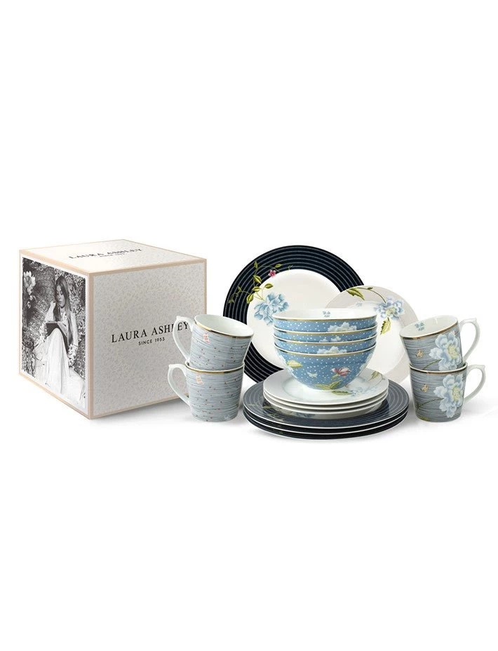 Heritage Collection 16pc Dinnerware Set (Candy/Cobblestone) - Image 2
