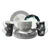 Heritage Collection 16pc Dinnerware Set (Pinstripe/Uni)
