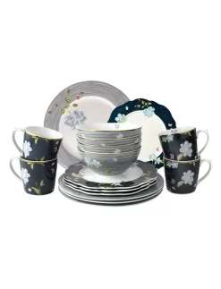 Heritage Collection 16pc Dinnerware Set (Pinstripe/Uni)