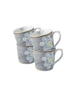 Heritage Midnight Pinstripe Set Of 4 Mugs (10 Oz.)
