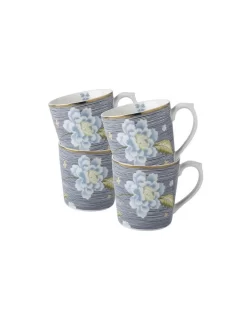 Heritage Midnight Pinstripe Set Of 4 Mugs (17 Oz.)