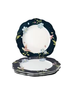 Heritage Midnight Uni Set Of 4 Scalloped Plates