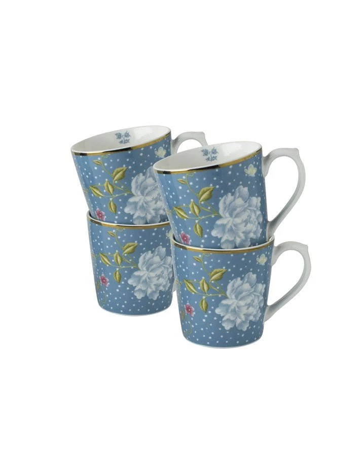 Heritage Seaspray Uni Set Of 4 Mugs (17oz.)