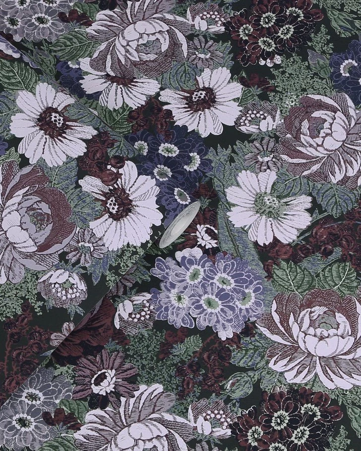 Honnington Peonies Blackberry Purple Wallpaper - Image 3