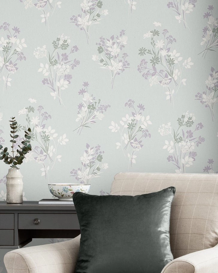 Igerna Pale Duck Egg Blue Wallpaper - Image 5