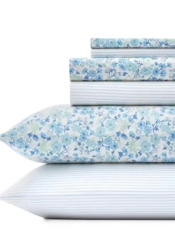 Jaynie/Ticking Stripe Wintergreen Sheet Set