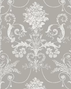 Josette Steel Wallpaper Sample