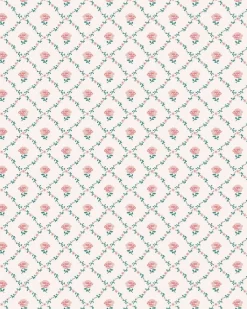 Kate Coral Pink Wallpaper Sample