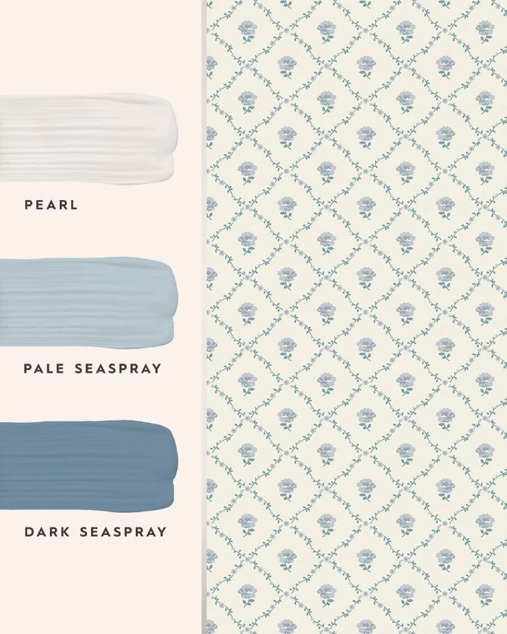 Kate Pale Seaspray Blue Wallpaper - Image 3